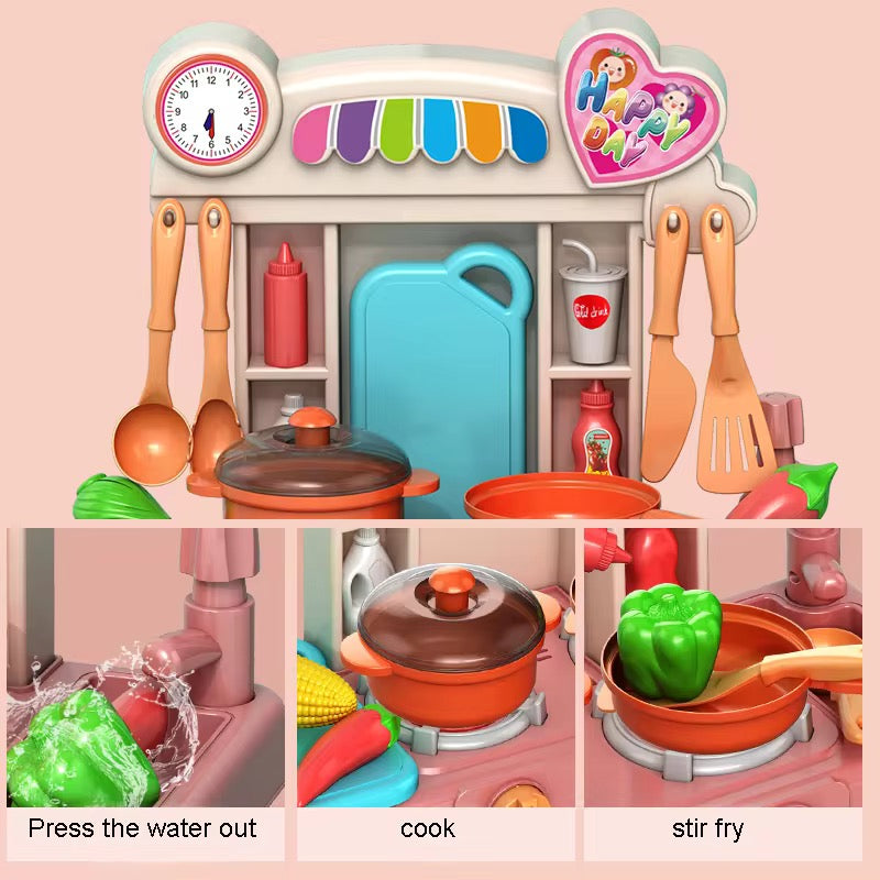 Deluxe Kitchen Play Set – High Quality with 16 Accessories