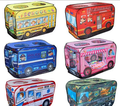 Kids Bus Tent Playhouse – Fun Adventure Themes!