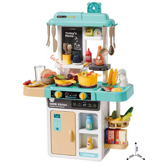 52 Pcs Spray Kitchen Set | Realistic Detailed Kitchen Set With Wash Basin & 52+ Interactive Accessories