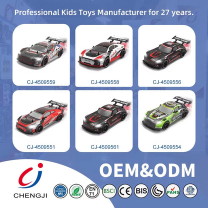 RC Sports Drift Car with Lights & Water Spray – 2.4G Racing Car for Kids