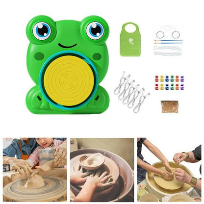 DIY Electric Ceramic Machine for Kids – Mini Pottery Wheel Clay Craft Kit (3+ Years)