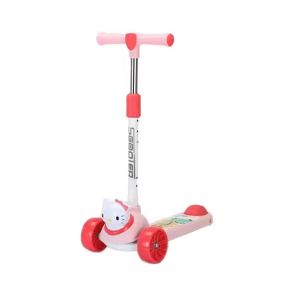 Adjustable Height Kids Scooter With Light & Music