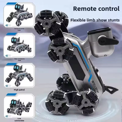 Remote & Watch Control Stunt Robot Dog with spray option