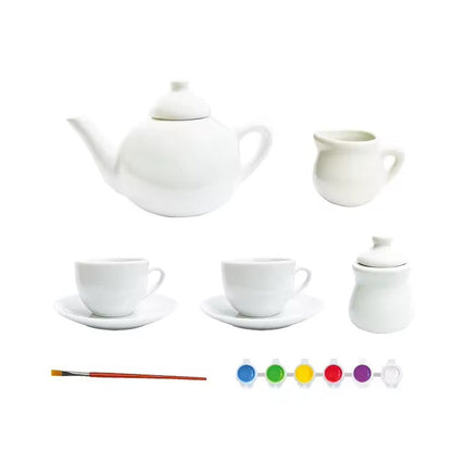 DIY Tea Party Painting Set for Kids | Paint Your Own Teapot & Tea Cups