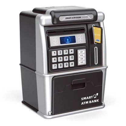 ATM Cash Machine Smart Card Coin Counting Password & Face Lock Money Saving Box
