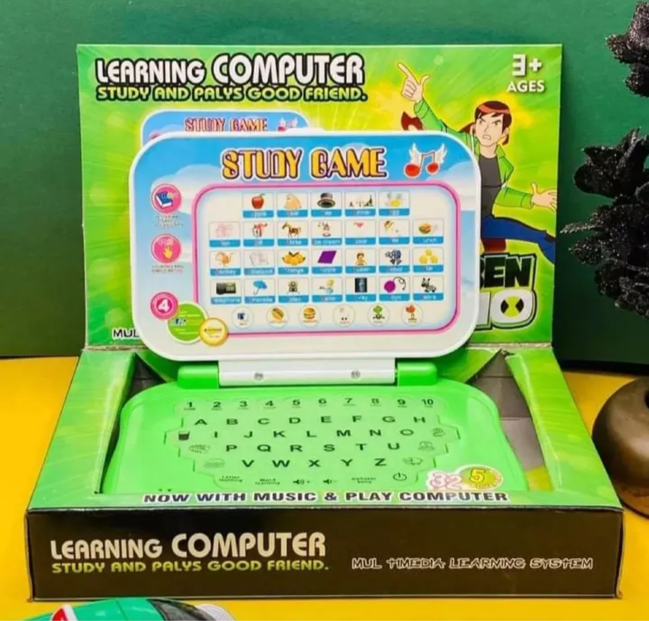 Kids Educational Learning Laptop Toy |Ben 10 character|