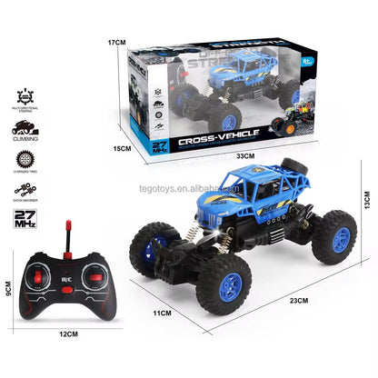 Remote Control Rock Crawler Car – Smoke Spray, Plastic