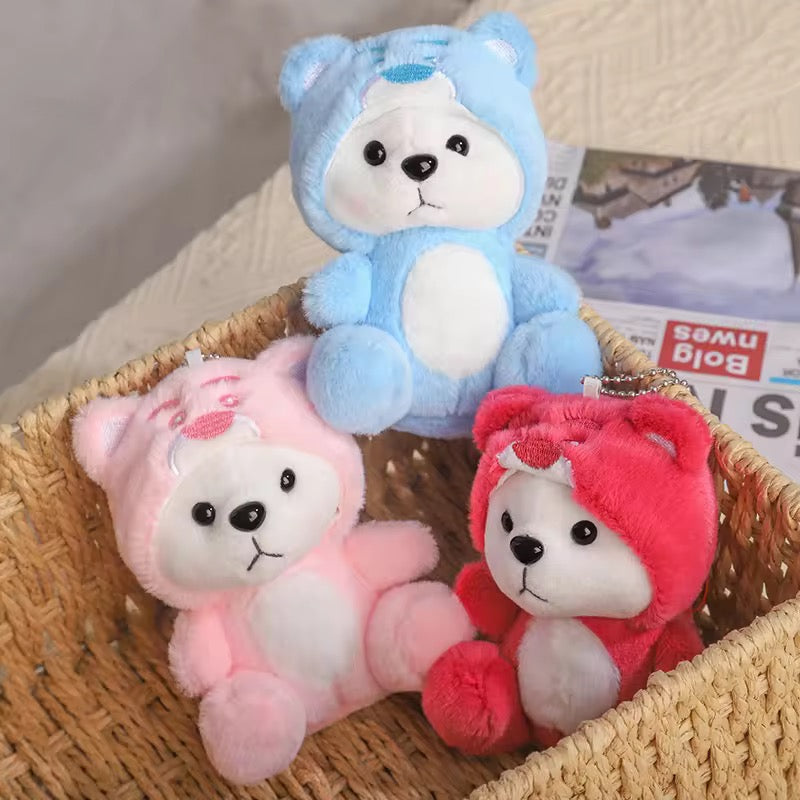 Colorful KIDZPAPA premium keychains featuring unicorn, dinosaur, panda, and other cute animal designs on a keyring.