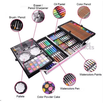 Unicorn Art Set for Kids – All-in-1 Drawing & Painting Kit 145 PCS