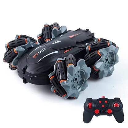 2-in-1 Remote Control Stunt Car with Watch & Remote – 4WD Off-Road Acrobatic Toy