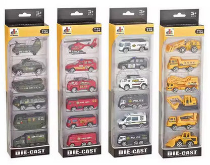 Pack of 4 Mini metal cars - Die cast model