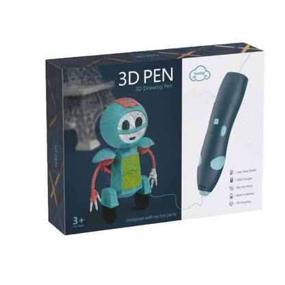 3D Drawing pen with 3 wires & Multiple Drawing cards!
