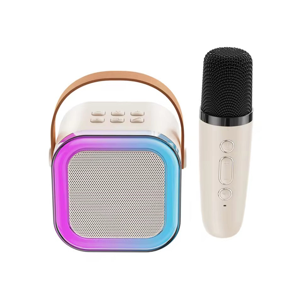 K12 3-in-1 Wireless Karaoke Mic with RGB Speaker