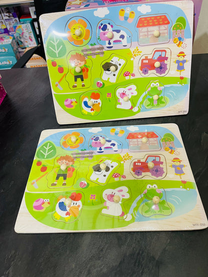 Wooden Animal puzzle board!