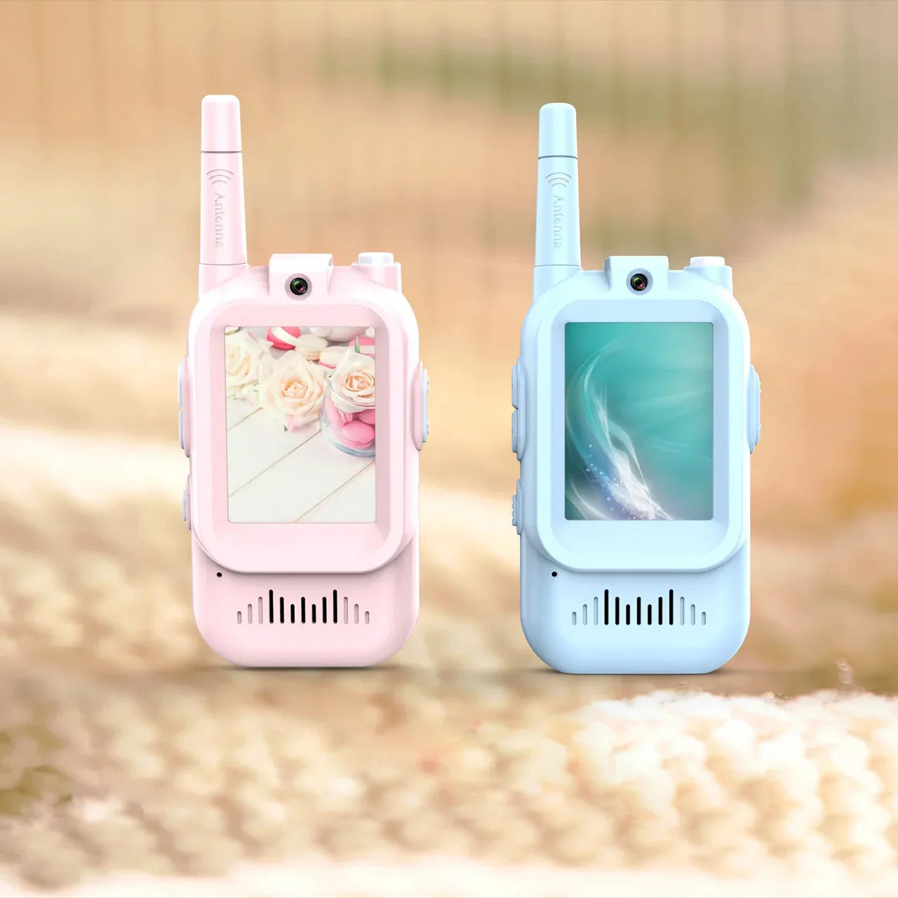 2Pcs Rechargeable Kids Video Call Walkie Talkie