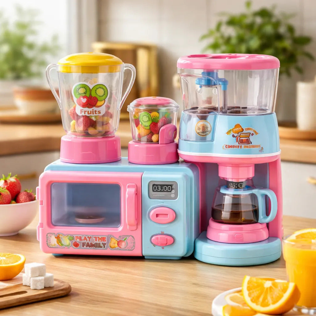 Happy Family Household Pretend Play Kitchen Set For Children Play