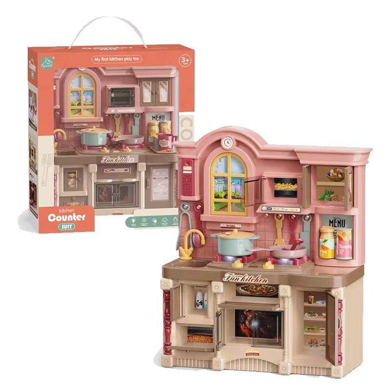 Girl Kitchen Play House – Mini Cooking Utensil Suit Pretend Play Set