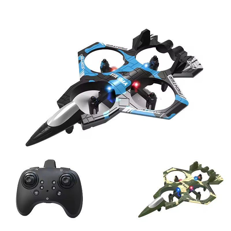 RC Jet Drone Fighter Stunt Plane – Aircraft with Lights & Plastic Body