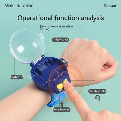 Mini Remote Control Car Watch Toy 2.4 GHz Wrist Racing Car Watch For Kids