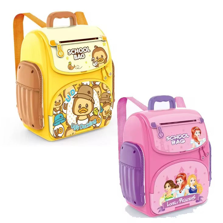 Musical School Bag Money Safe Bank With Finger Print Sensor