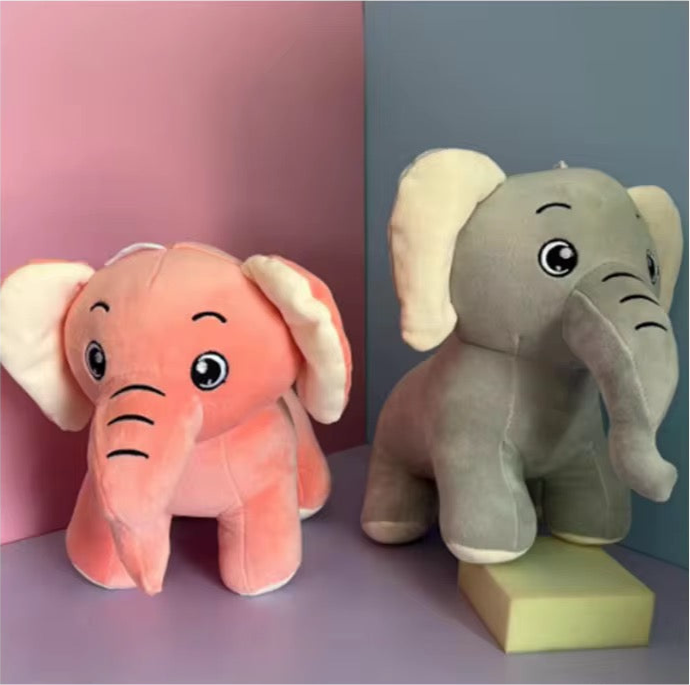 Soft KIDZPAPA cuddly elephant plush toy, 32cm with long trunk, made of premium quality materials, perfect for kids.