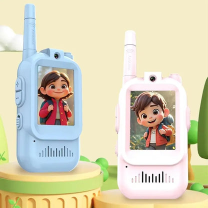 2Pcs Rechargeable Kids Video Call Walkie Talkie