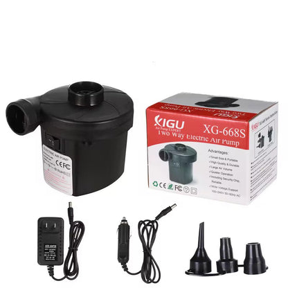 Portable Electric Air Pump –Fast Inflate & Deflate for Air Beds, Pools & Inflatables