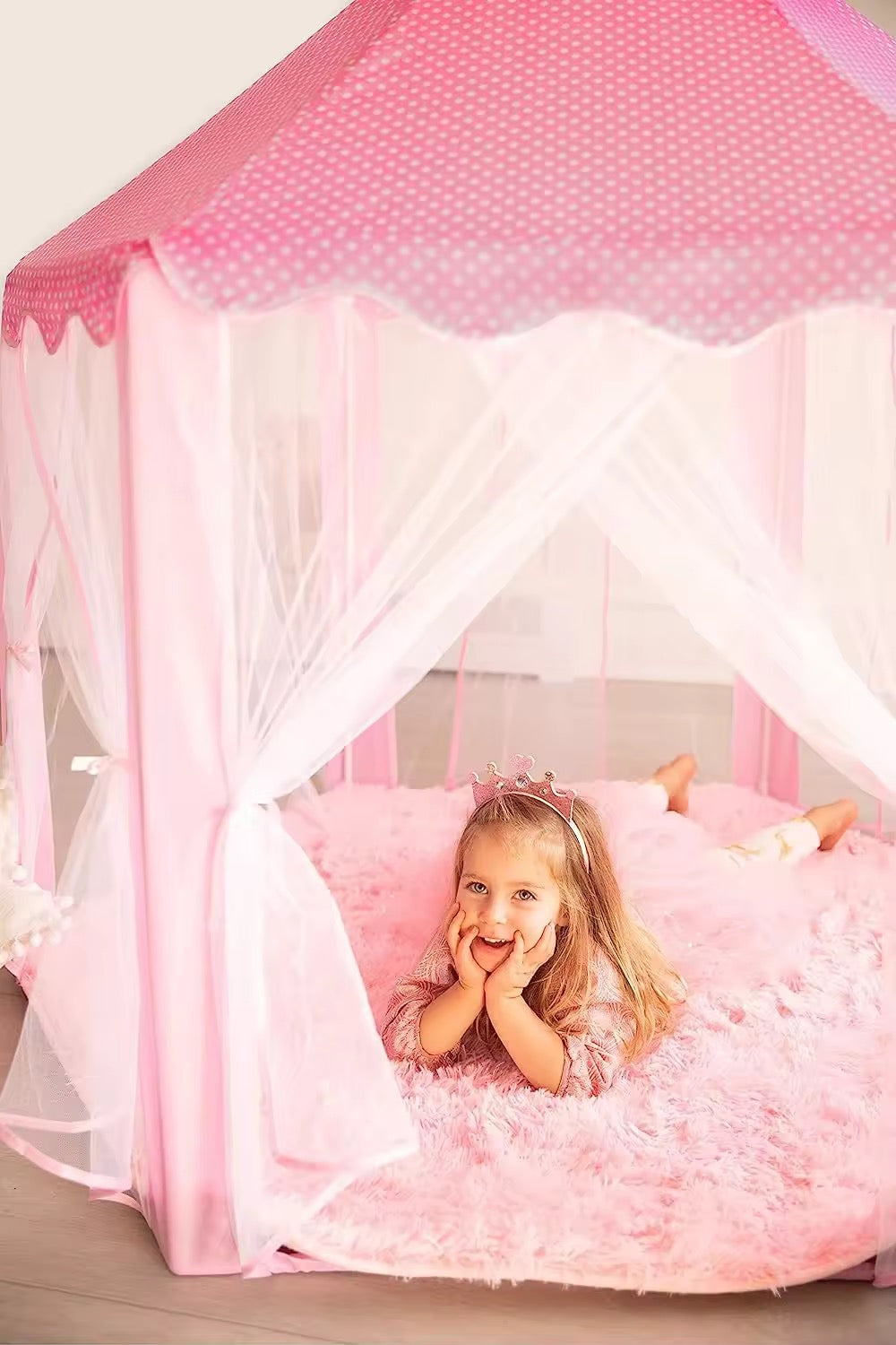 Princess Castle Kids Play Tent House