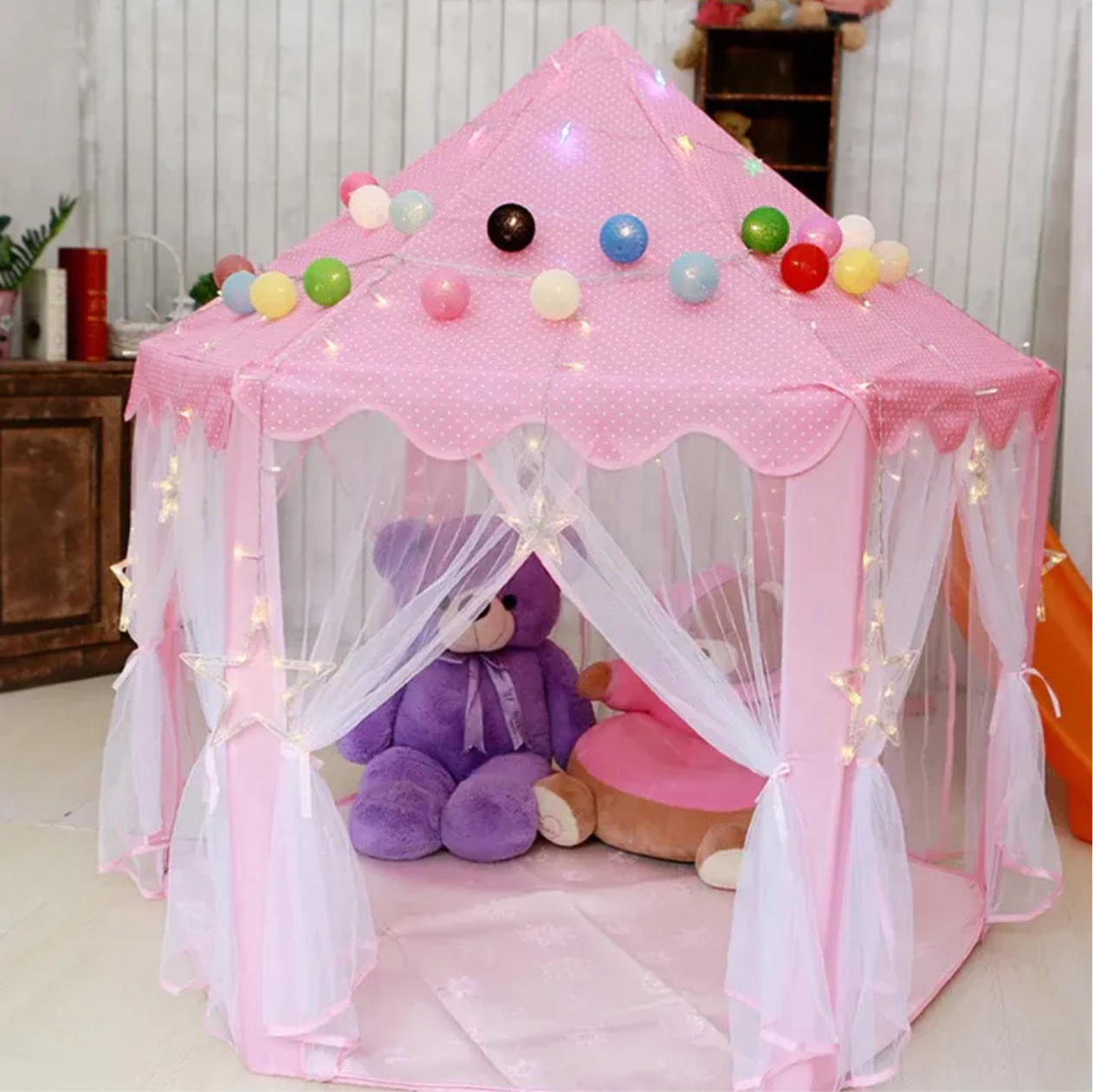 Princess Castle Kids Play Tent House