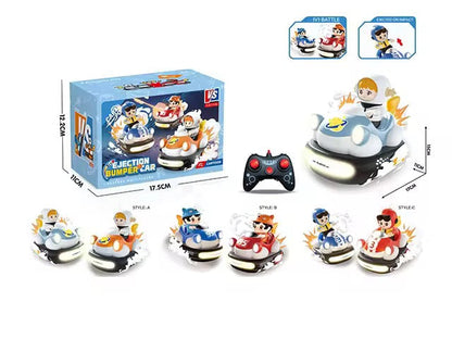 Fun Educational Remote control fighting robot battle bumper car set with 2 players & music