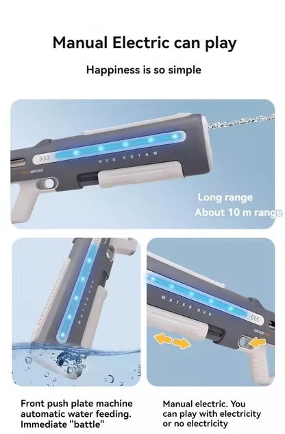 Electric Water Shooting Gun With Lights