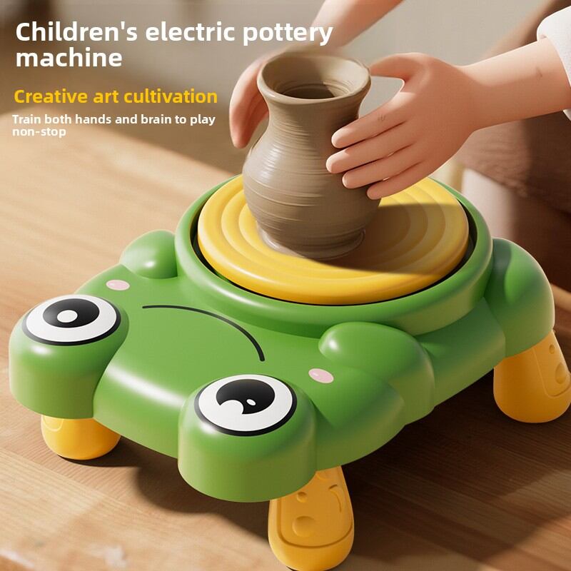 DIY Electric Ceramic Machine for Kids – Mini Pottery Wheel Clay Craft Kit (3+ Years)