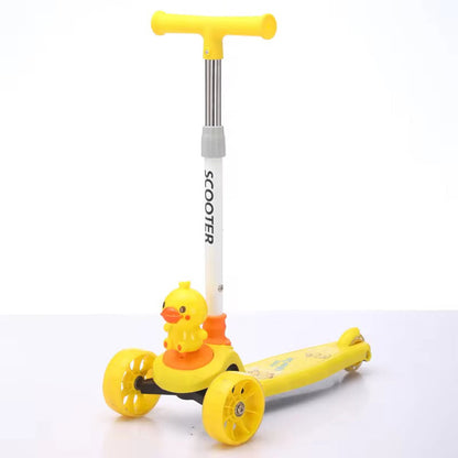 Adjustable Height Kids Scooter With Light & Music
