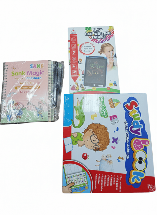 🌟 Free Shipping With Ultimate Electronic Ebook +LCD Writting Pad Magic Practic Book 3-in-1 Kids Intellectual & Creative Learning Meduim Mega Deal 🌟