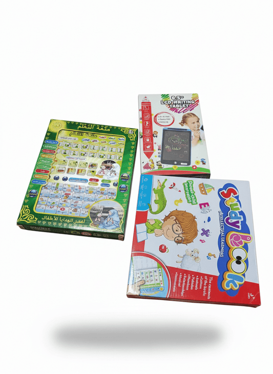 🌟 Free Shipping With Ultimate Electronic  Isalmic Tablet + Electronic Ebook +LCD writting 8.5 Inch 3-in-1 Kids Intellectual & Islamic Learning Mega Deal 🌟