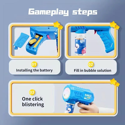 Petrella Bubble Gun Bazooka for Kids | Automatic Bubble Blower Machine |