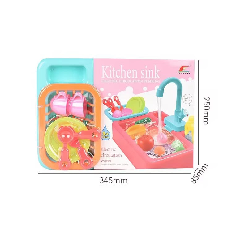 Kids Kitchen Sink Toy – Electric Pretend Play Set