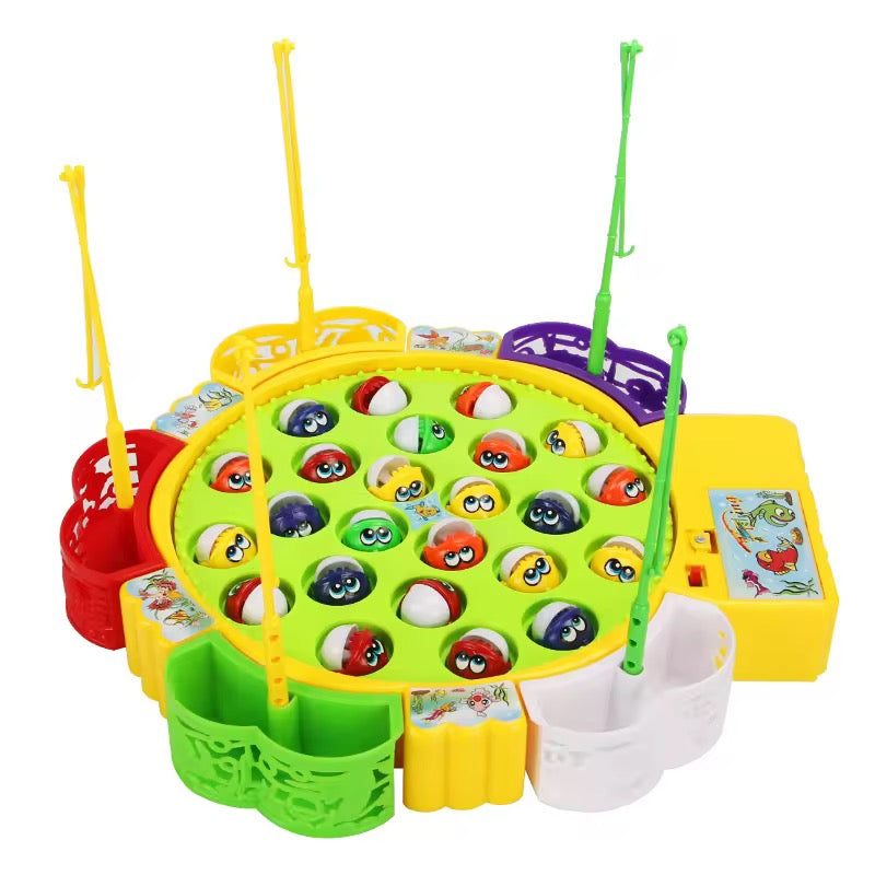 Magnetic Fishing Game Toy – 15 Fishes & 4 Rods for Kids