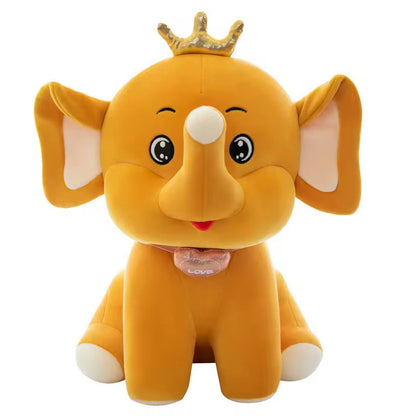 Royal Elephant Plush Toy with crown