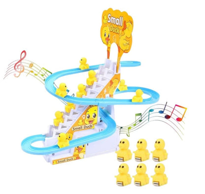 Duck Climbing Stairs Toy for Kids with Lights and Music