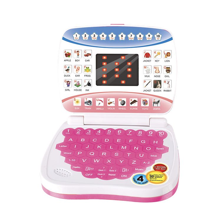 LED Screen Educational Notebook – Fun English Learning Laptop for Kids