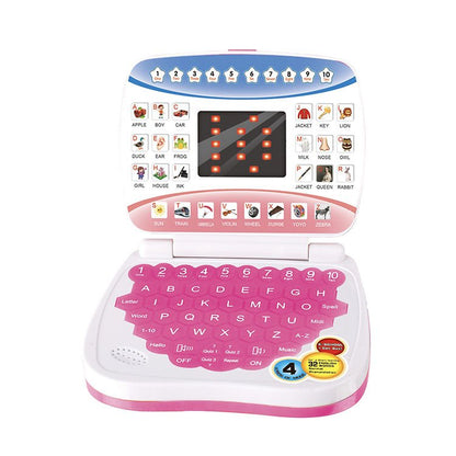 LED Screen Educational Notebook – Fun English Learning Laptop for Kids