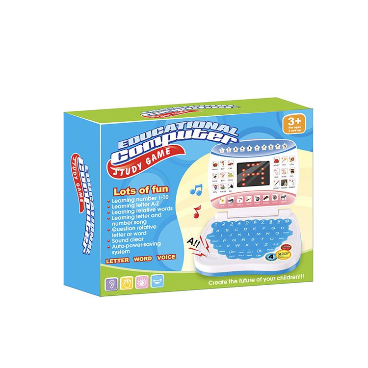 LED Screen Educational Notebook – Fun English Learning Laptop for Kids
