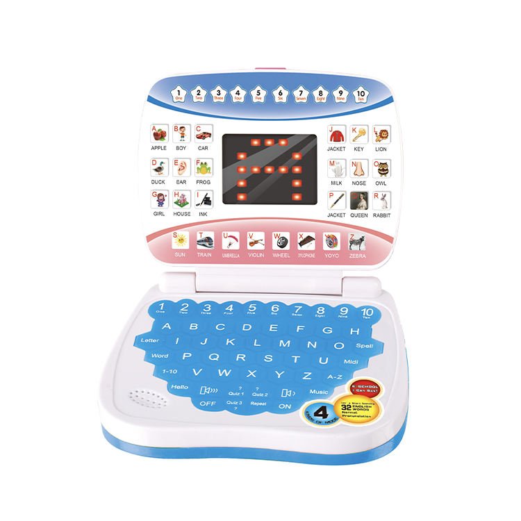 LED Screen Educational Notebook – Fun English Learning Laptop for Kids