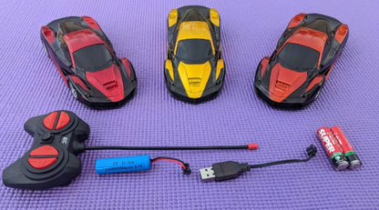 Rechargeable RC Remote Control Car for Kids – High Speed Racing Car with LED Lights –